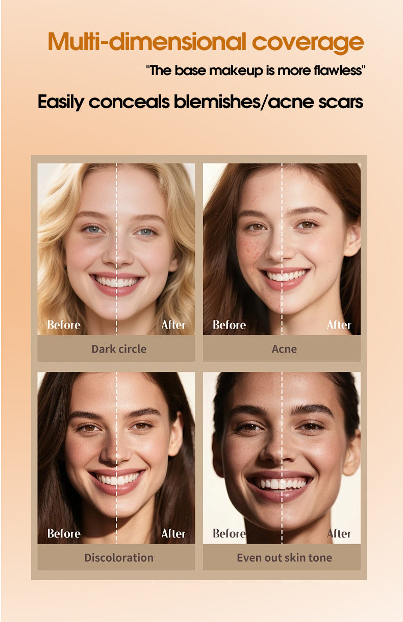 Eraser Double-ended Foundation Cream20g Concealer Moisturizing Long-lasting Makeup Removal Matte Lightweight Foundation