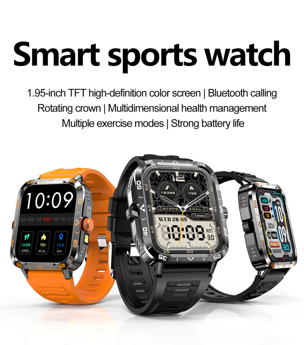 ZW59Smart Watch Bluetooth Call True Heart Rate Step Sleep Monitoring Blood Pressure Message Reminder Flashlight Sports