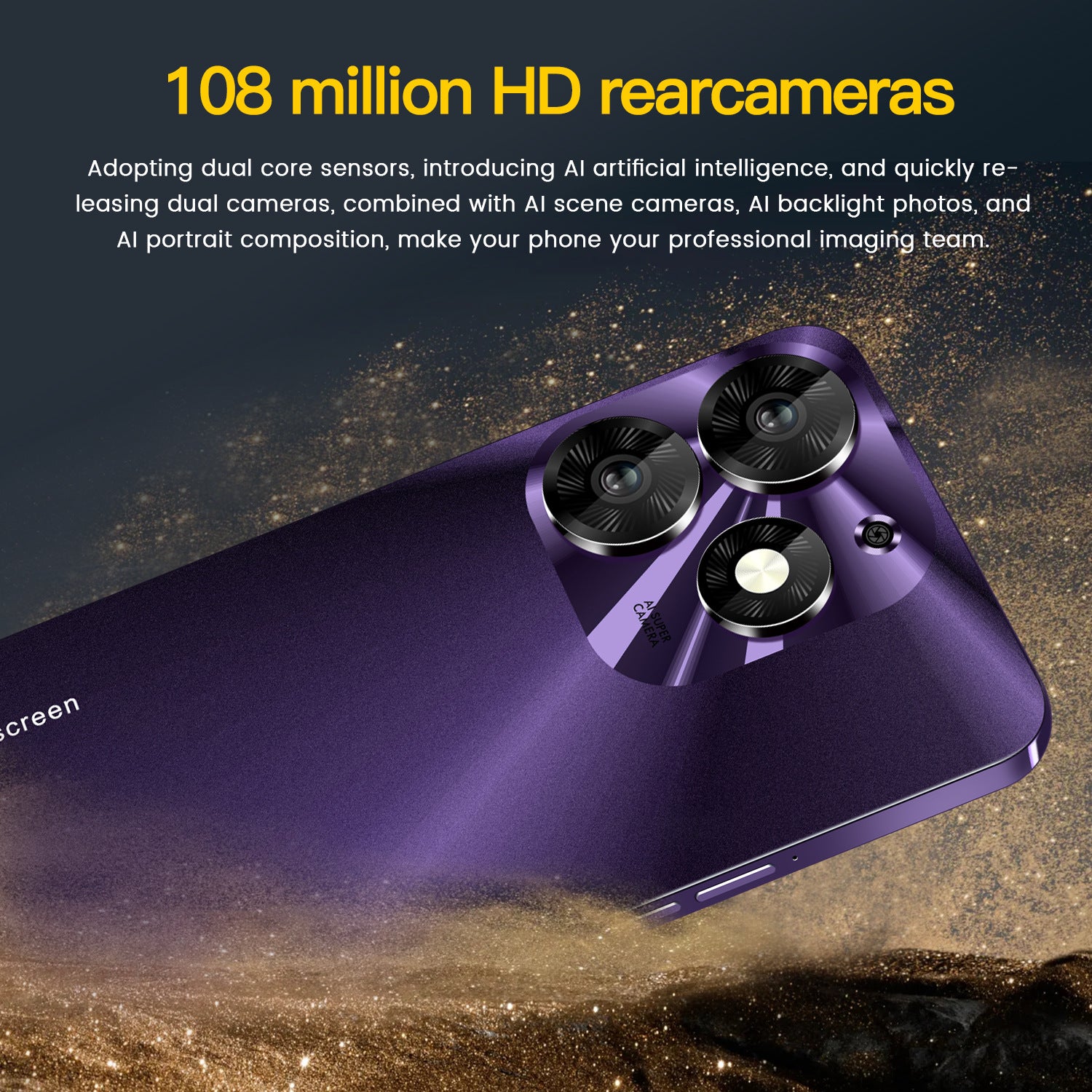 Mobile Phone Spark10 Pro 7.3Inch Large Screen16+1T Factory Price for Android Phones(Popular)