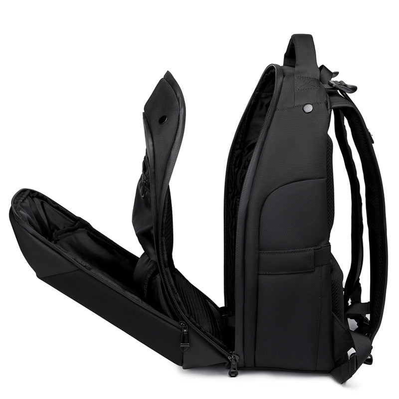 OZUKO Business Backpack for Men, Double Shoulder Laptop Bag, Waterproof, Large Capacity, Commuter School Bag, College Student Trendy Brand, High-End Feel