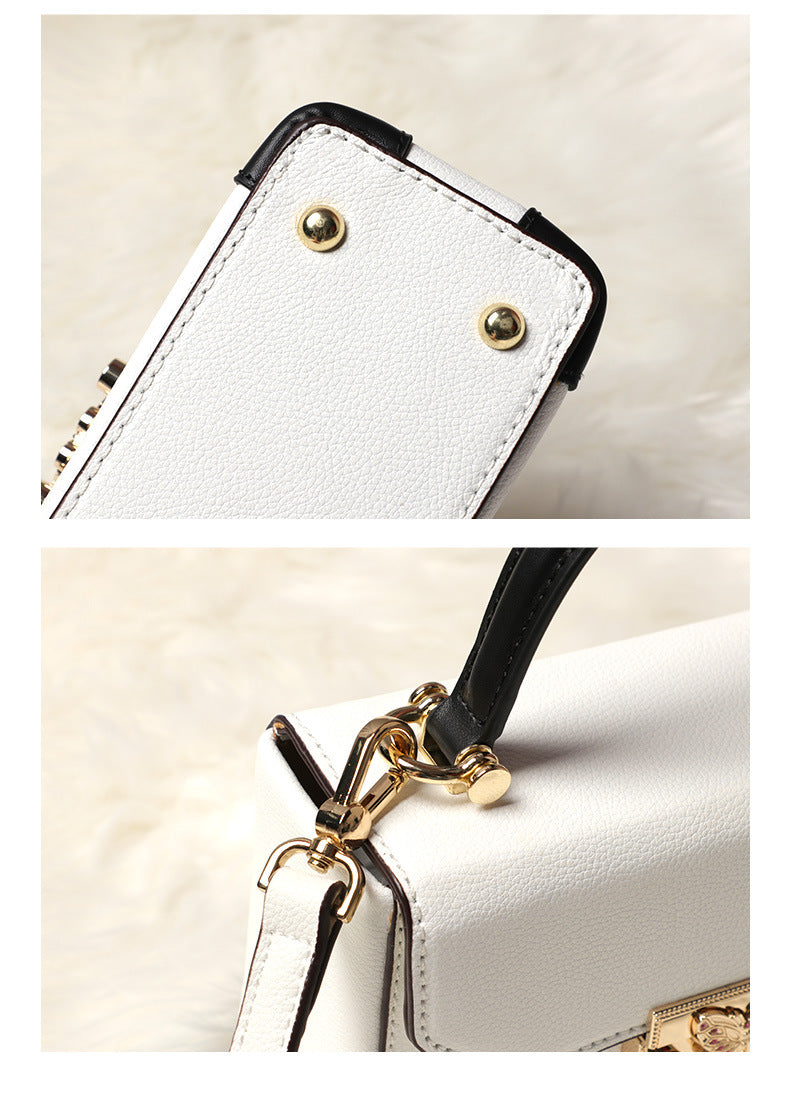2024New Women's Small Square Bag Fashion Simple Shoulder Crossbody Bag Chain Bag Direct from Manufacturer