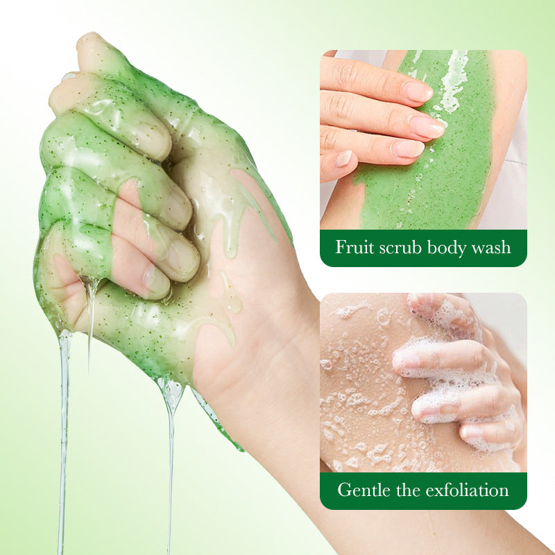 Fruit Body Wash300mlSADOER Kiwi Body Scrub Shower Gel  Wholesale