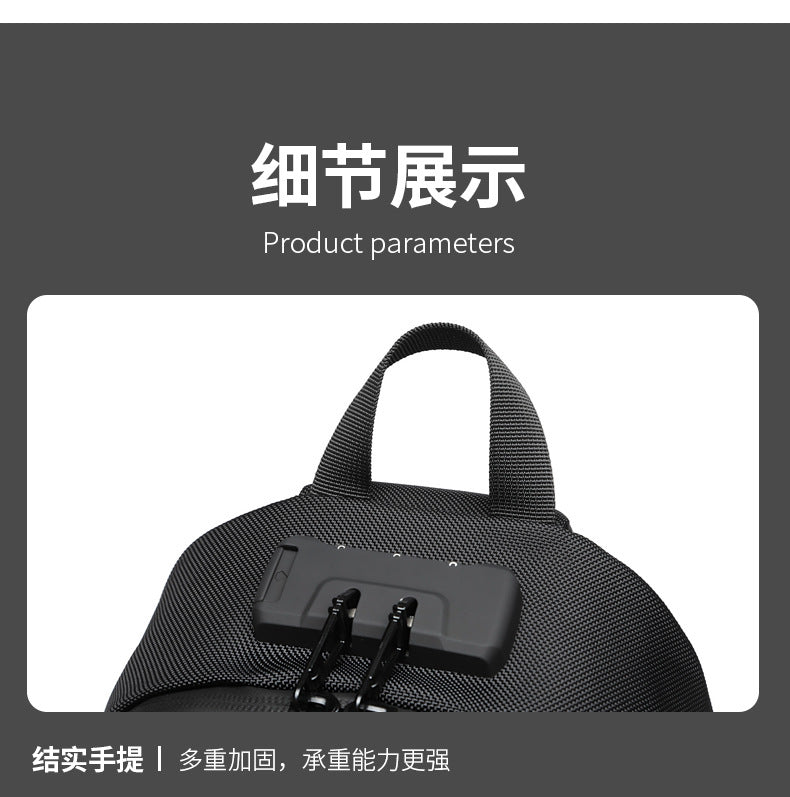 OZUKO Men's Tactical Chest Bag Waterproof Oxford Cloth Crossbody Chest Bag Trendy Outdoor Sports Shoulder Bag