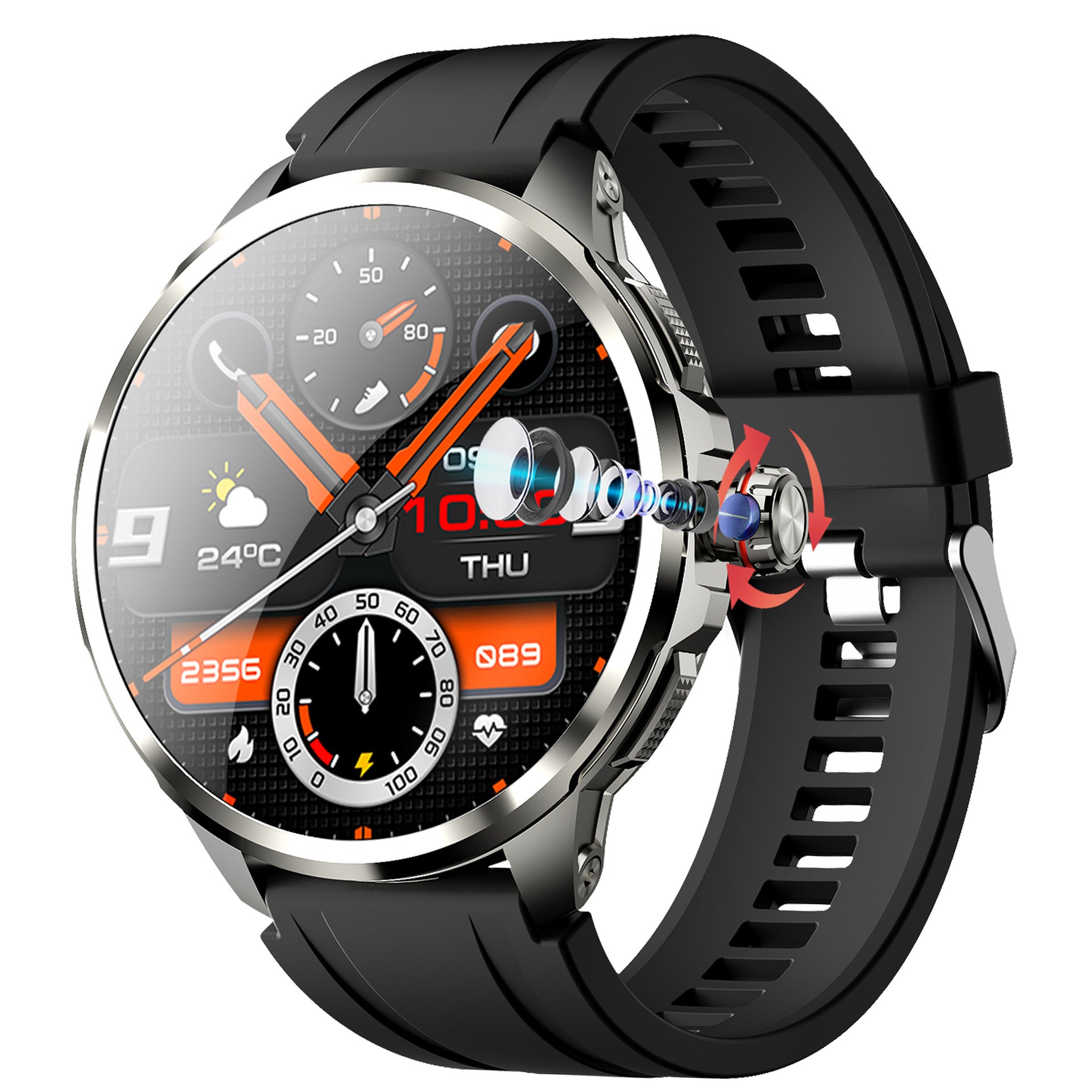 H99Smart Watch5G Dual System Independent SIM Card Global Communication APP Download Video Call Photo Outdoor Sports