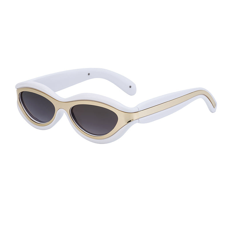 New European and American Y2K Cat Eye Sunglasses for Women Street Style Small Frame Sunglasses for Men Trendy Wholesale sunglasse