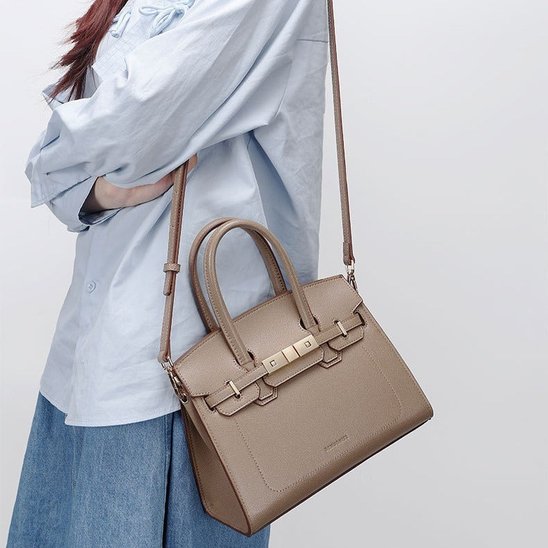 Original Design Birkin Bag Handbag for Women Commuting Large Capacity Shoulder Crossbody Bag Light Luxury Versatile Fashion Tote Bag