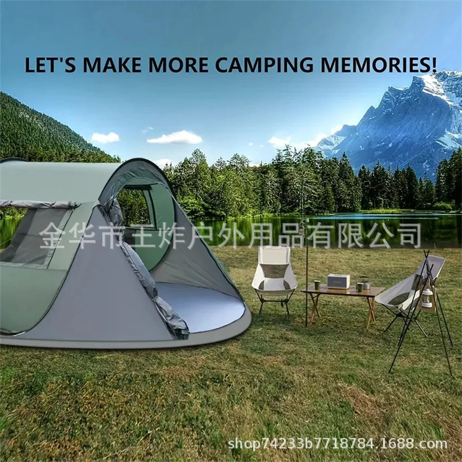 Hot-Selling Fully Automatic Hand-Pull Quick-Open Tent Travel Tent Camping Windproof Rainproof Sunproof Tent