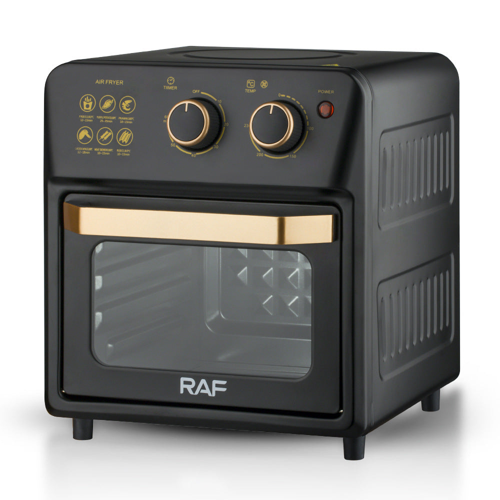 RAF Electric Oven EU Standard14L Multifunctional Household Air Fryer Fully Automatic Intelligent Oven Fryer Visual Baking