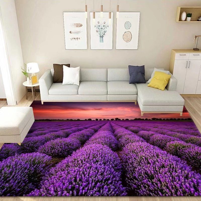 Living Room Carpet Stain-Resistant Easy to Clean Sofa Coffee Table Rug Home Insulation Silent Simple Style Non-Slip Crystal Velvet Carpet