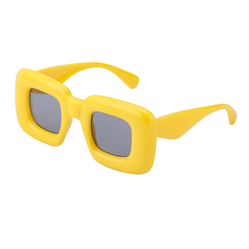 European and American Style Square Frame Sunglasses for Women Fashionable Quirky Sunglasses for Men Wholesale
