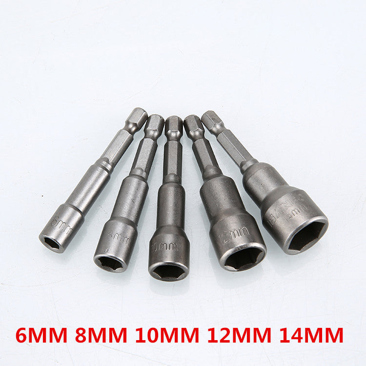 Strong Magnetic Socket Electric Drill Screwdriver Hex Socket Set Hex Socket Electric Drill Accessories