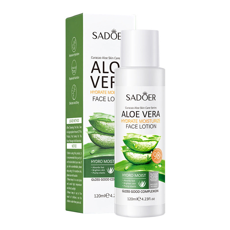 Aloe Vera Skincare Set SADOER Cleansing, hydrating, moisturizing, and nourishing  foreign trade manufacturer wholesale