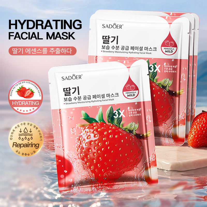 Fruit Moisturizing Hydrating Face Mask SADOER Moisturizing, rejuvenating, and brightening face mask  wholesale l