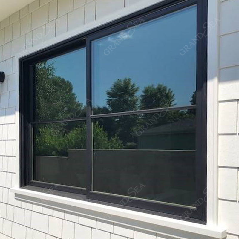 Double Tempered Reflective Glass Aluminium Sliding Windows Economic Price in Africa