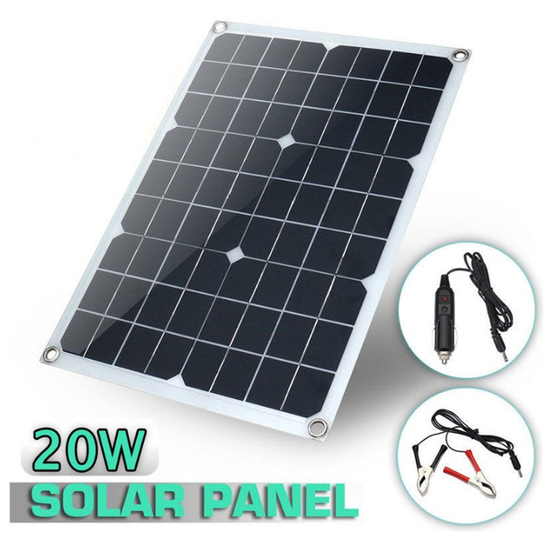 Outdoor Solar Panel20W Monocrystalline Solar Panel High Power Flexible Solar Panel