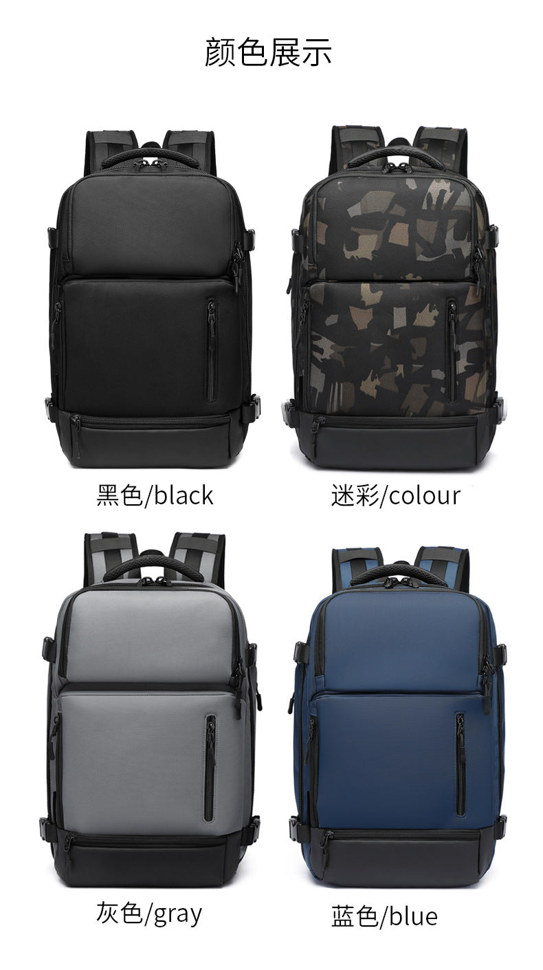 OZUKO Men's Backpack1715-inch Laptop Bag Business Travel Large Capacity Waterproof Commuting Sports Backpack