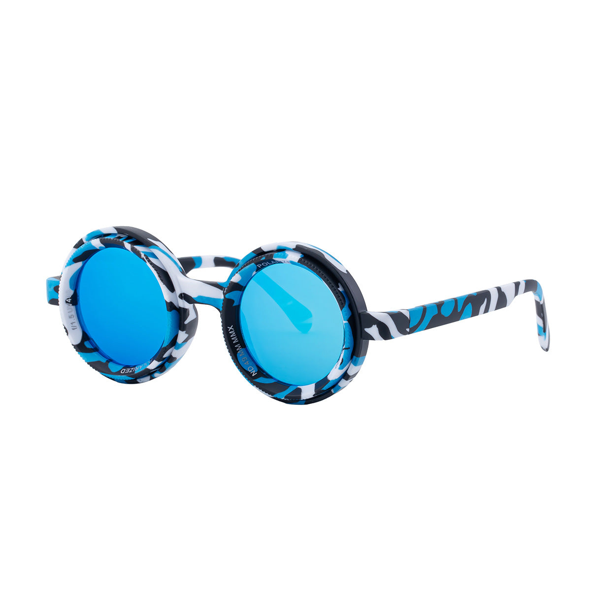 Nighttime Driving Glasses Round Frame ND Adjustable Zoom Men's Sunglasses2025New Polarized Sunglasses