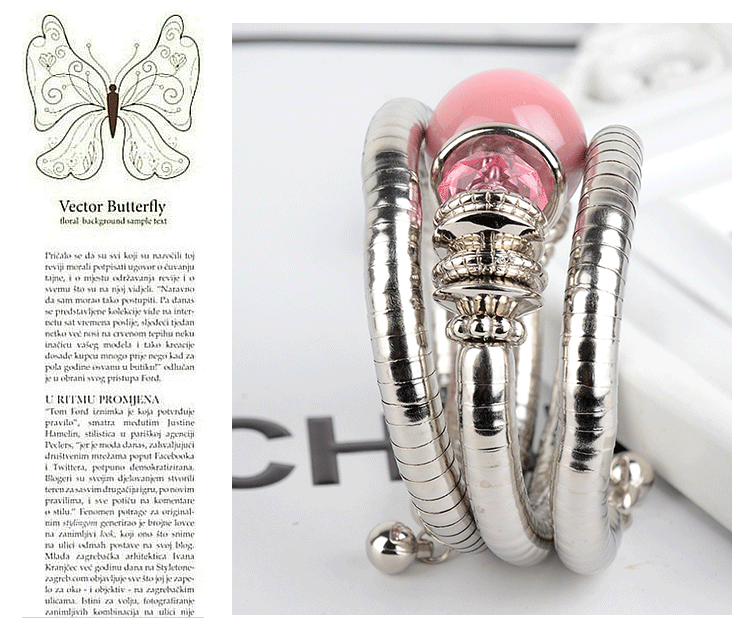 European and American Fashion Brand Bracelet for Women, High-End Ethnic Style, Simple Layered Multi-Color Three-Circle Wrap Bracelet