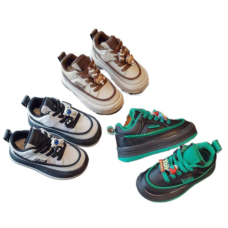 2025Autumn Unisex Stylish Casual Cute Big Kids Sneakers High Top Versatile Non-Slip Shoes