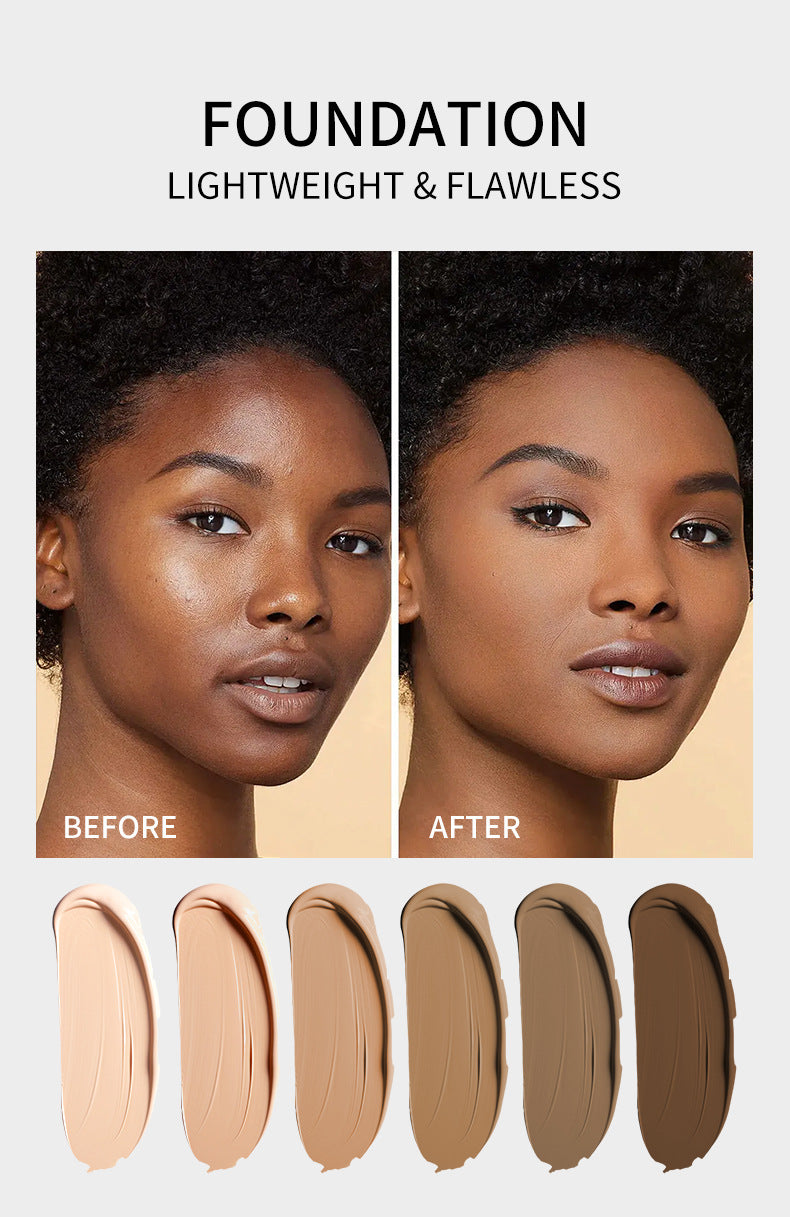AliExpress Makeup Waterproof Foundation Liquid Acne Scar Dark Circles Concealer Bare Face Primer Yellow Black Skin Foundation Liquid