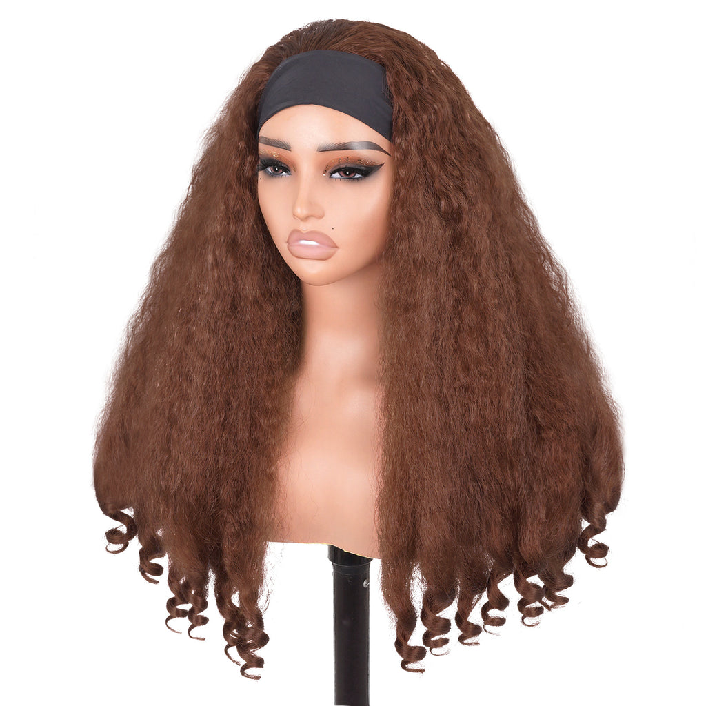 High Quality Multi Color Afro Curly Wigs With Headbang