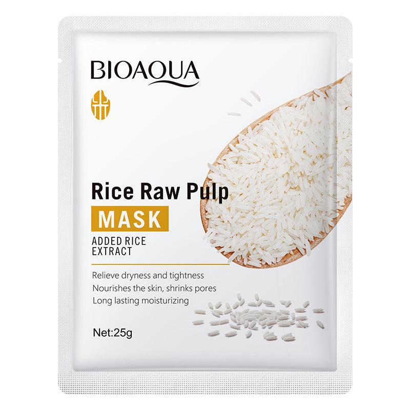 Rice Puree Mask BIOAOUA Hydrating Moisturizing Tablets   Wholesale OBO