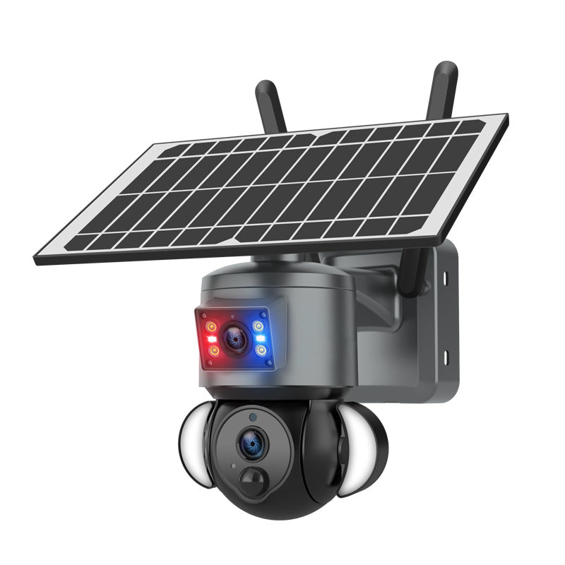 Outdoor Courtyard Binoculars4G Solar Powered Surveillance Camera 600Wan Remote Wireless Full Color Low Power Consumption Bullet Camera