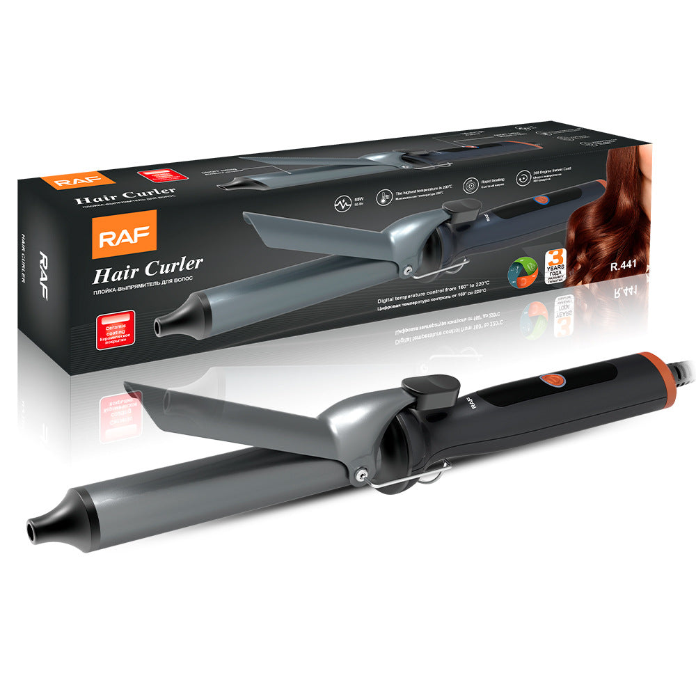 RAF EU Standard Straightening and Heating Hair Iron Portable Curling Iron Dormitory Home Fluffy Multi-Functional Curling Iron