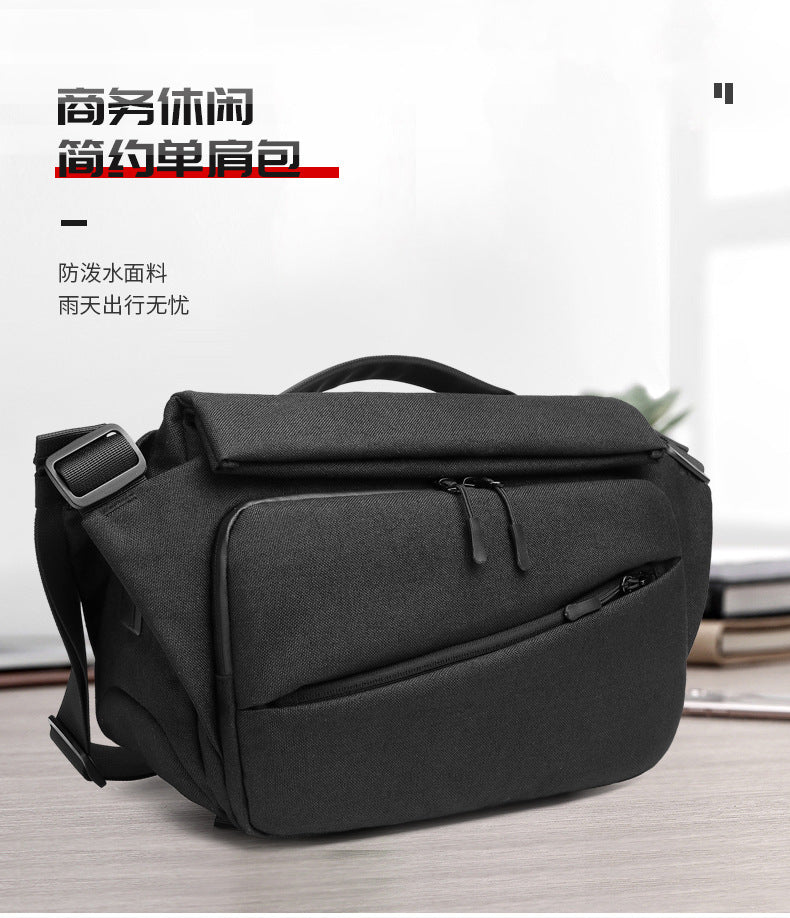 OZUKO Men's Messenger Bag Functional Trendy Brand Large Capacity Sports Waterproof Crossbody Shoulder Commuting Travel Small Backpack