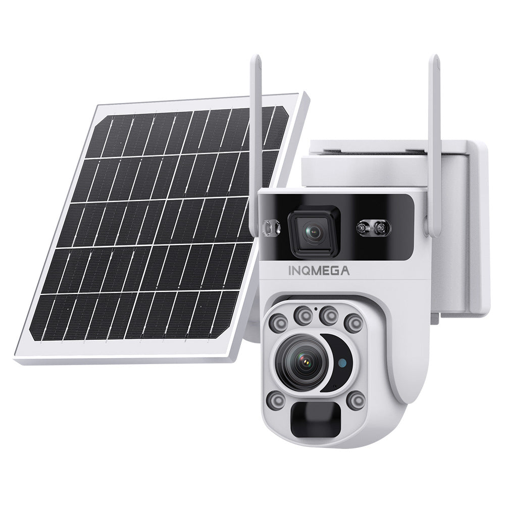 4G Solar-powered Camera6MP High Definition Full Color Dual Lens Dual Screen20X Zoom Solar Camera
