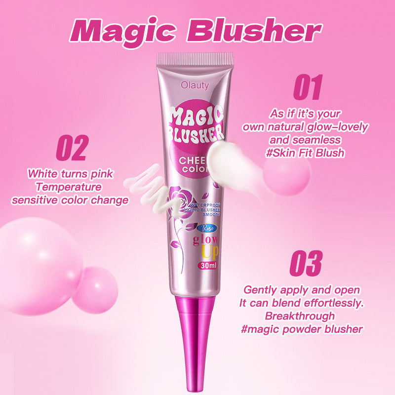 Philippines Olauty Magic Temperature-Sensitive Color-Changing Liquid Blush30ml Shimmer Smoky Eyeshadow Blush Cream Makeup