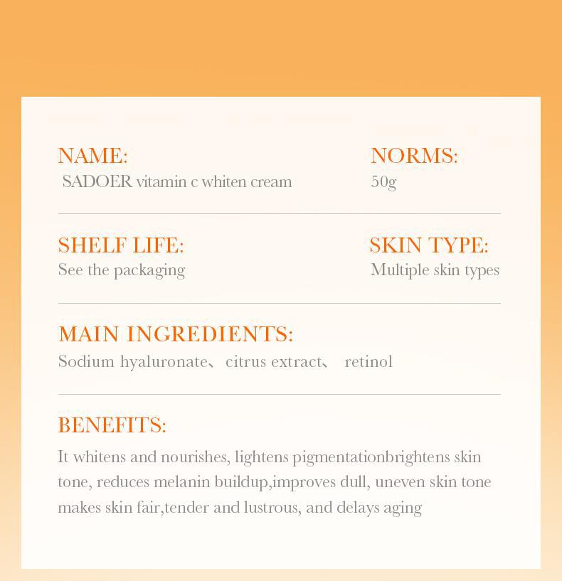 Face Cream Eye Cream SADOER Anti-wrinkle, hydrating, moisturizing, wrinkle-reducing, brightening neck cream for  foreign trade wholesale