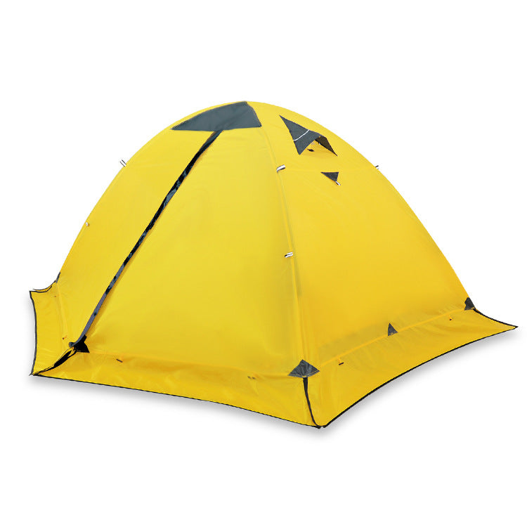 Canopy Tent Camping Supplies Double Layer Tent Hiking Portable Rainproof Tent Outdoor Heavy Rainproof Camping Gear