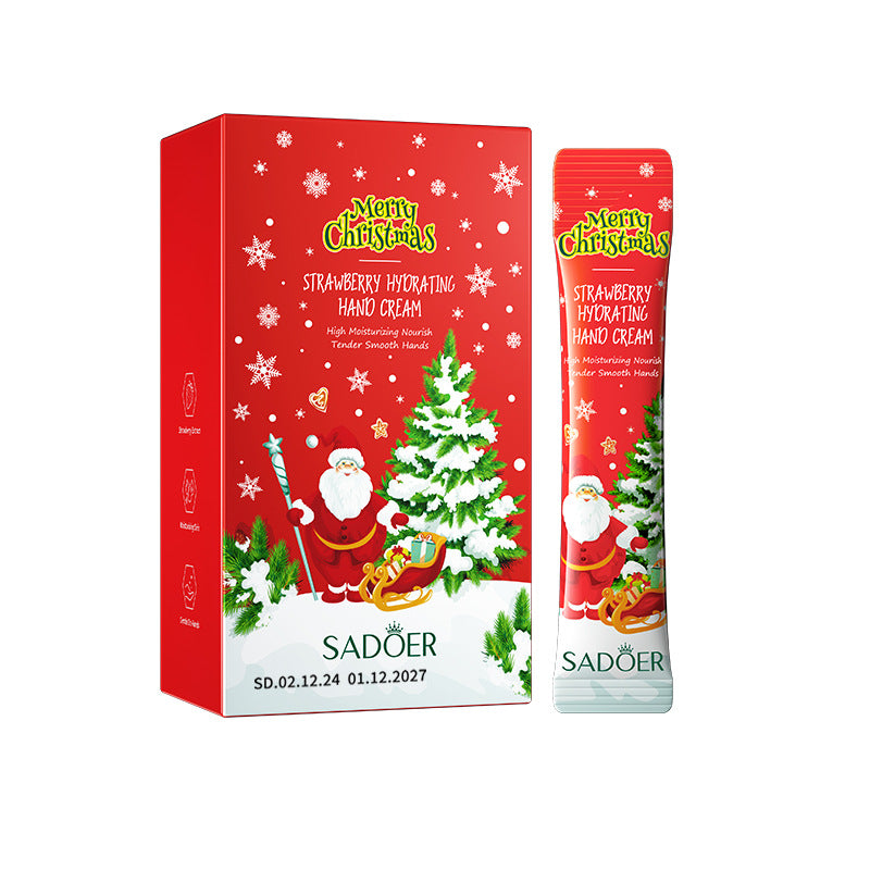 Christmas Kiwi Smooth Hand Cream SADOER Anti-chapped Moisturizing Hand Cream  Wholesale