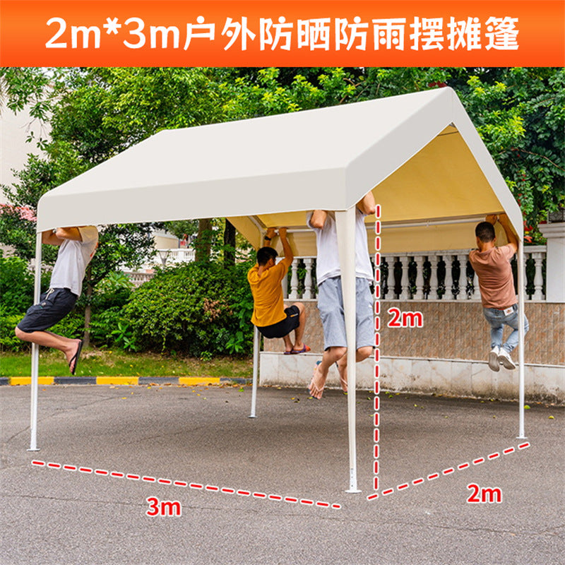 Customizable Advertising Internet Celebrity Tent for Night Market Stall Use, Four-Corner Rain Shelter, Sun Protection Car Tent, Outdoor Commercial Sunshade