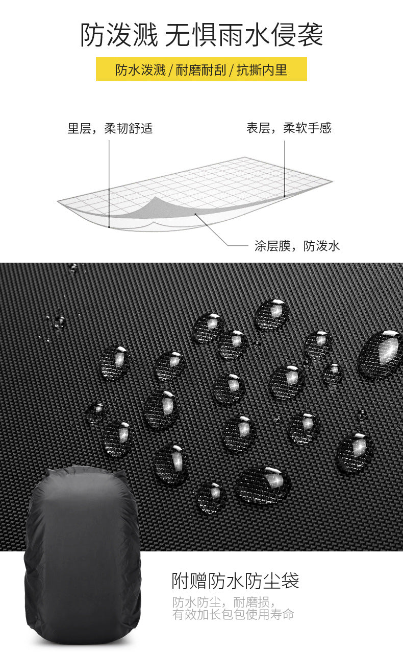 ozuko Business Backpack Men's Computer Backpack Large capacity simple trendy waterproof travel commuter bag