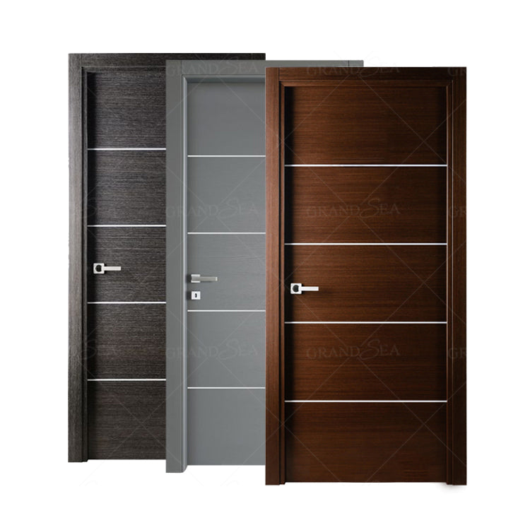 Luxurious Wooden Internal Door Design Doors Interior With Frame for Bedroom Apartment Villa