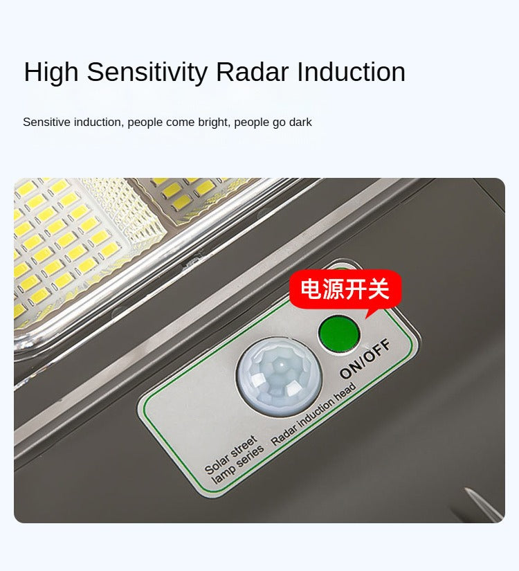 Human Body Induction Time Control Connected Integrated Solar Street Light