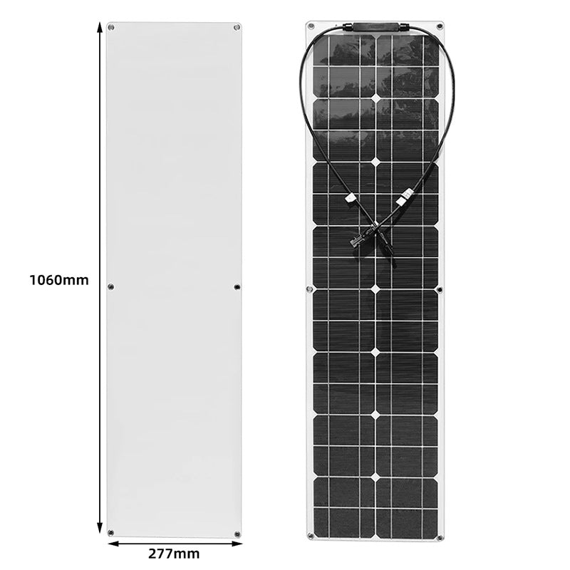 Solar Panel 100W 18V Controller Kit for Car Yacht RV Camper Battery