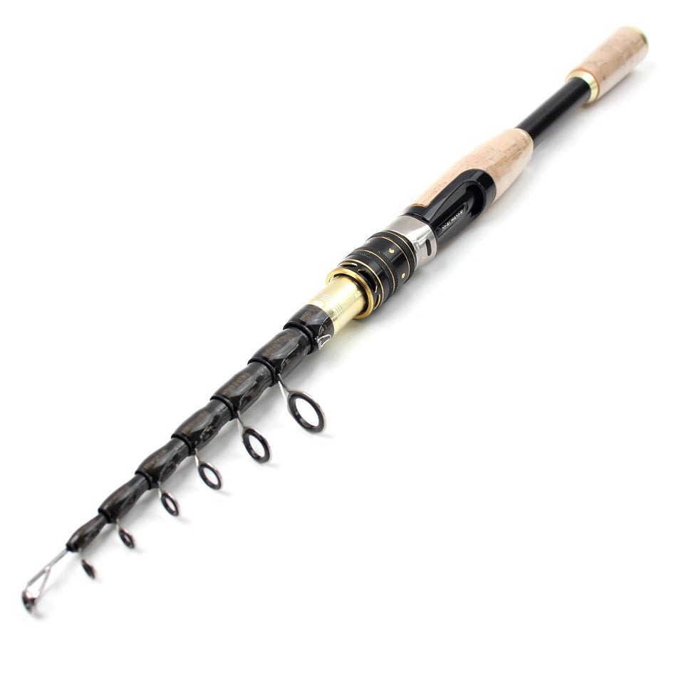 Manufacturer Wholesale Dropshipping Fishing Gear Ultra Short Portable Fishing Rod Small Sea Rod Carbon Fiber Fishing Rod Telescopic Lure Rod
