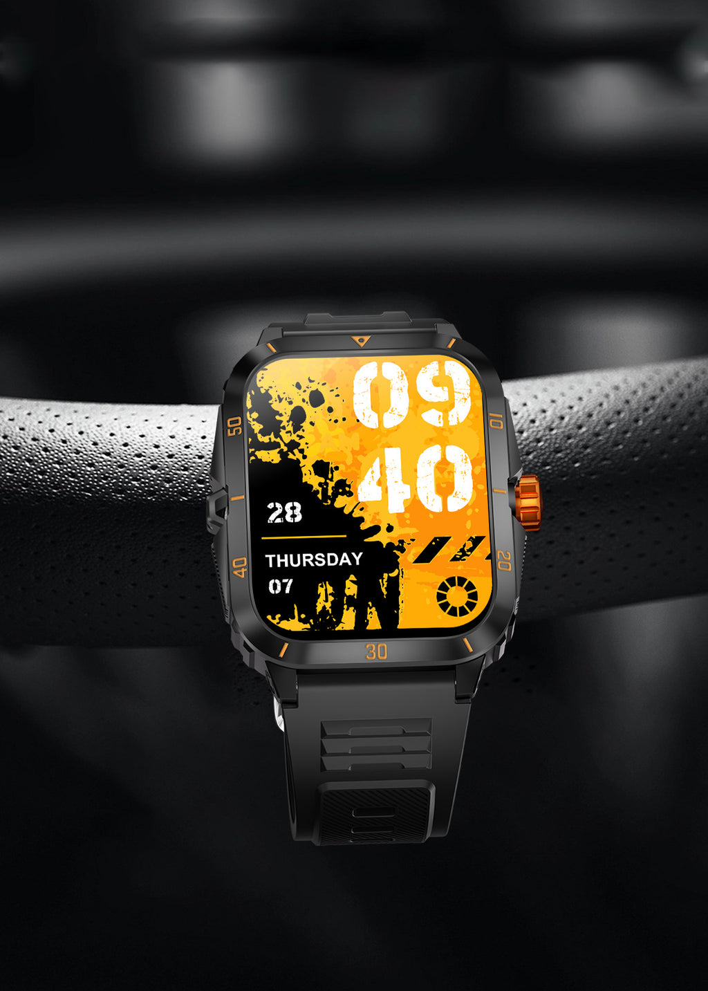 KT71Smart Watch Bluetooth Call True Heart Rate Step Sleep Monitoring3ATM Deep Waterproof Sports Tri-Proof