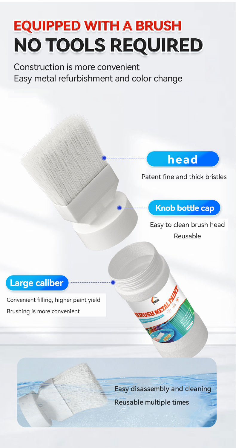 Metal Brush Paint Iron Door Window Railing Anti-Rust Water-Based Paint Balcony Renovation Color Change Coating Coloring