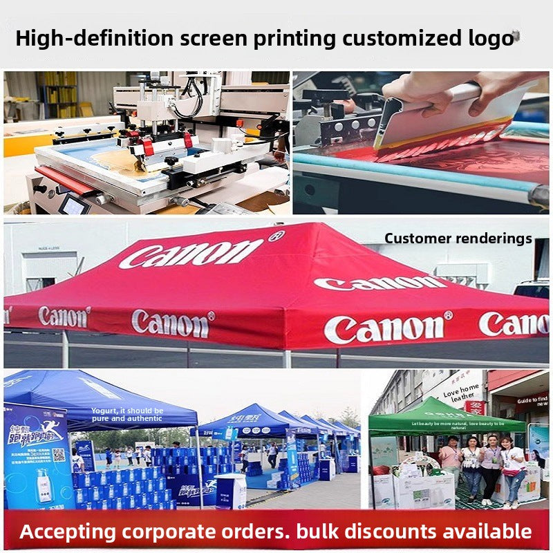 Four-Legged Rainproof Tent Four-Corner Sun Umbrella Outdoor Canopy Sunshade Stall Use Rain Cover Retractable Folding Tent