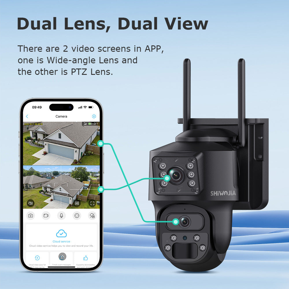AOV 600Wan Solar Low Power Consumption Camera7*24Hourly Full Color Night Vision Low Frame Rate Long Video Surveillance
