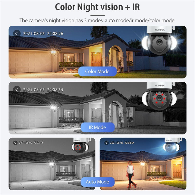 Private Model TUYA Surveillance Camera 5MP High Definition Full Color Night Vision Camera Outdoor Wired POE Camera