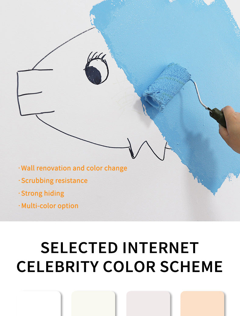 Wall Latex Paint Indoor Household Wall Paint Renovation Repair Color Adjustment Paint Water-based Paint Interior Wall Repair