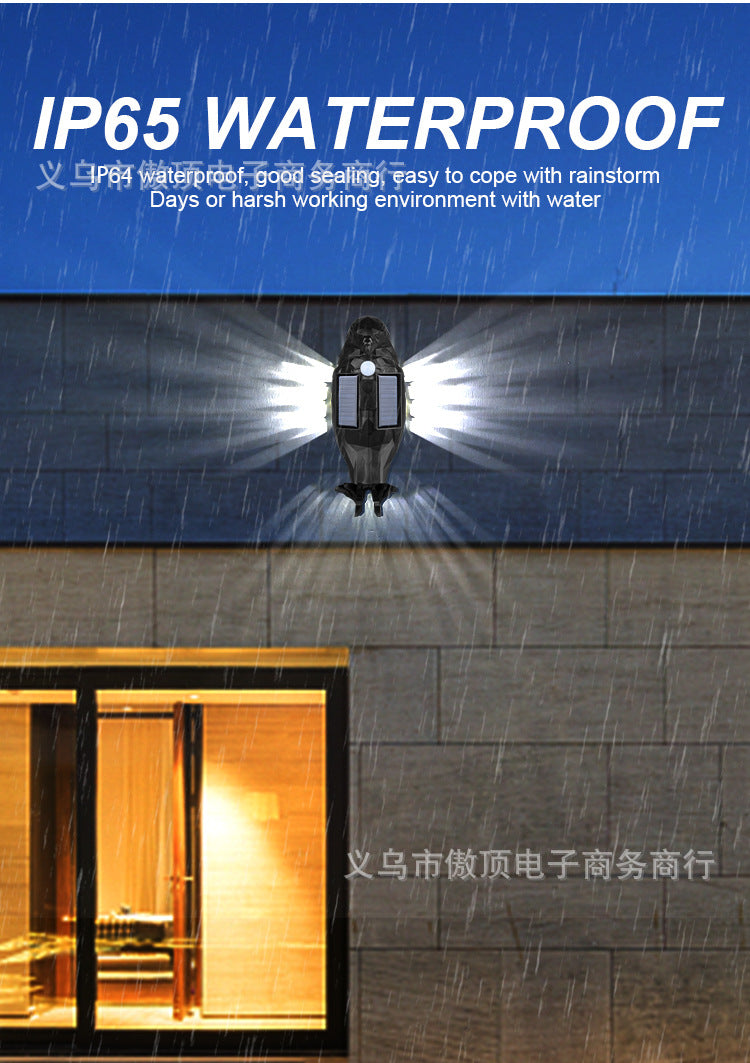Solar Eagle Creative Atmosphere Light led Wall Lamp Human Body Sensing Garden Lamp Outdoor Landscape Lamp Waterproof