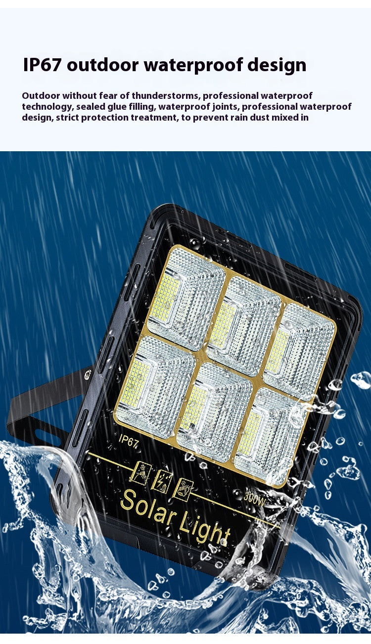 100W-300W Smart Super Bright Outdoor Waterproof Garden Light Split Solar Flood Light for Yard Lighting