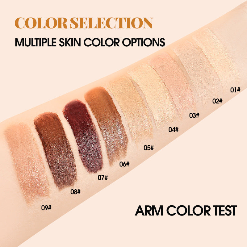 TK Specialized Flawless Dual-Head Eraser Foundation Stick Water Glossy Skin Concealer Long-Lasting with Brush Head Hydrating Makeup Remover