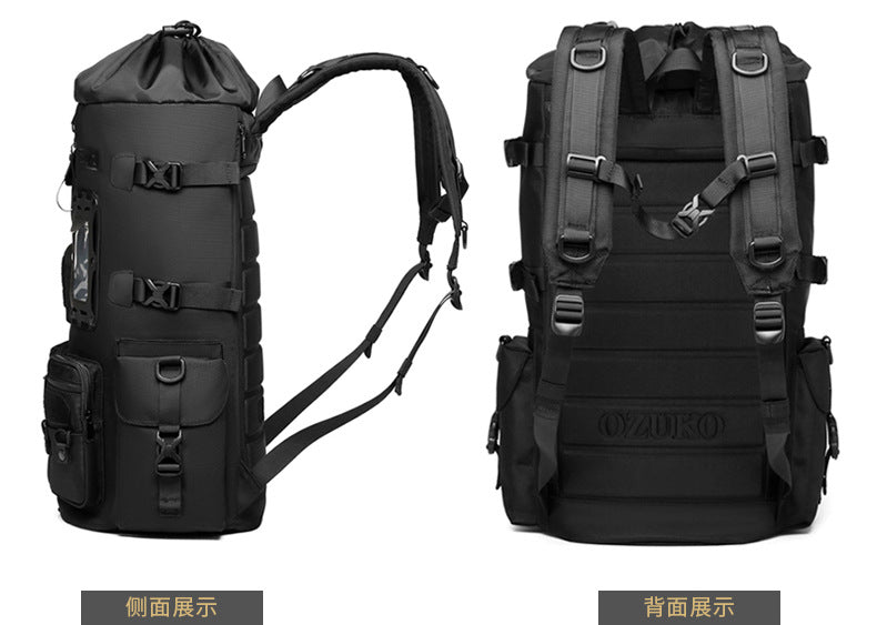 OZUKO Basketball Backpack Men's Large Capacity Waterproof Backpack Sports Bag Multifunctional Outdoor Trendy Brand Backpack